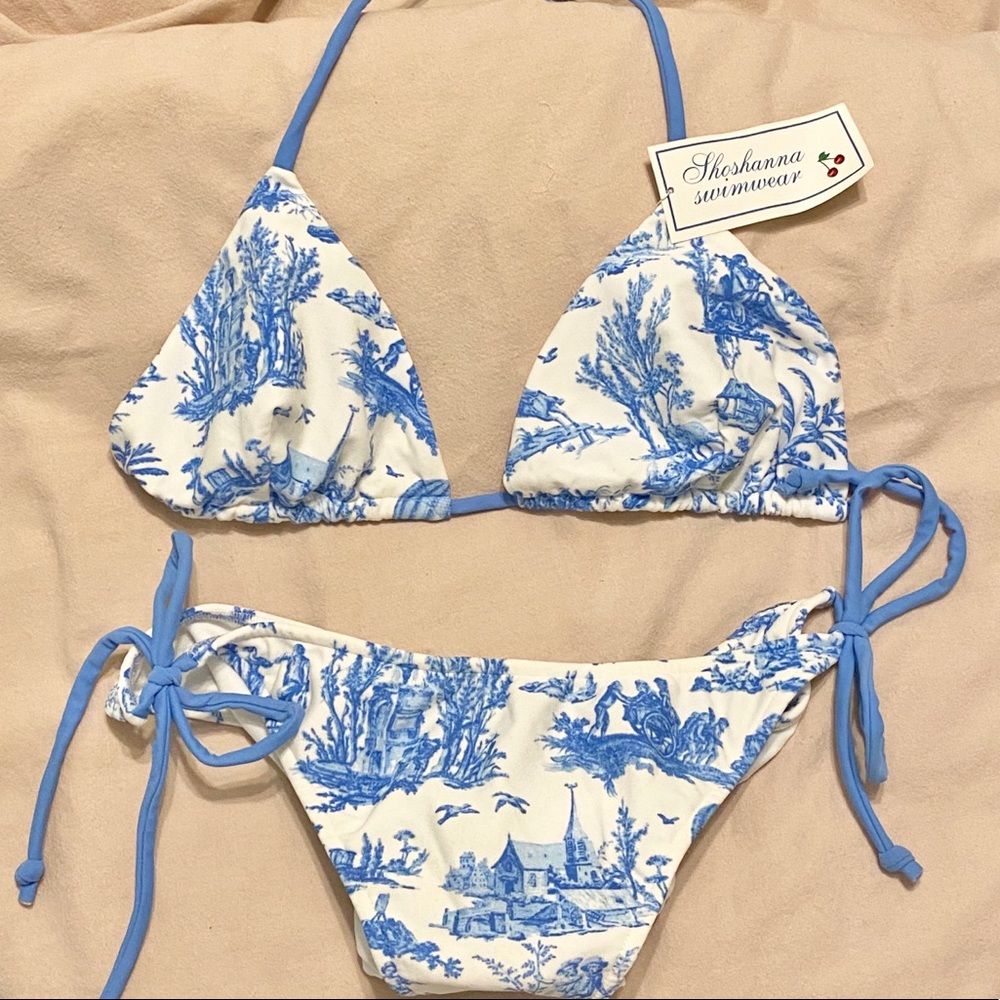 Shoshana toile print bikini NWT